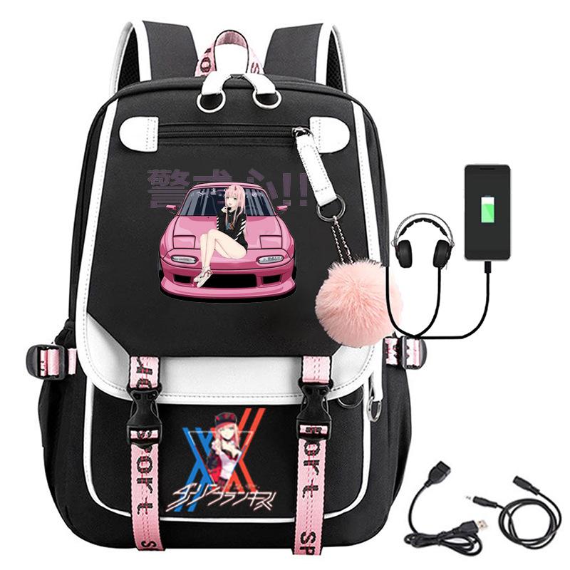 Large Capacity Schoolbag with Shoulder Strap; Student Three-piece Pencil Case Set