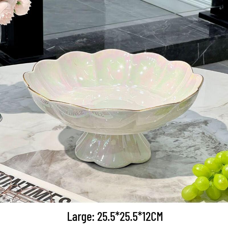 European Style Light Luxury Ceramic Fruit & Snack Platter