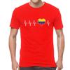 Venezuelan Heartbeat T Shirts Men Fashion T Shirt Cotton Oversized I Love Venezuela Flag Heart Tshirt Unique Tees Tops