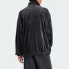 Adidas Originals Velvet Oversized Track Top Women Tops Black IS4555
