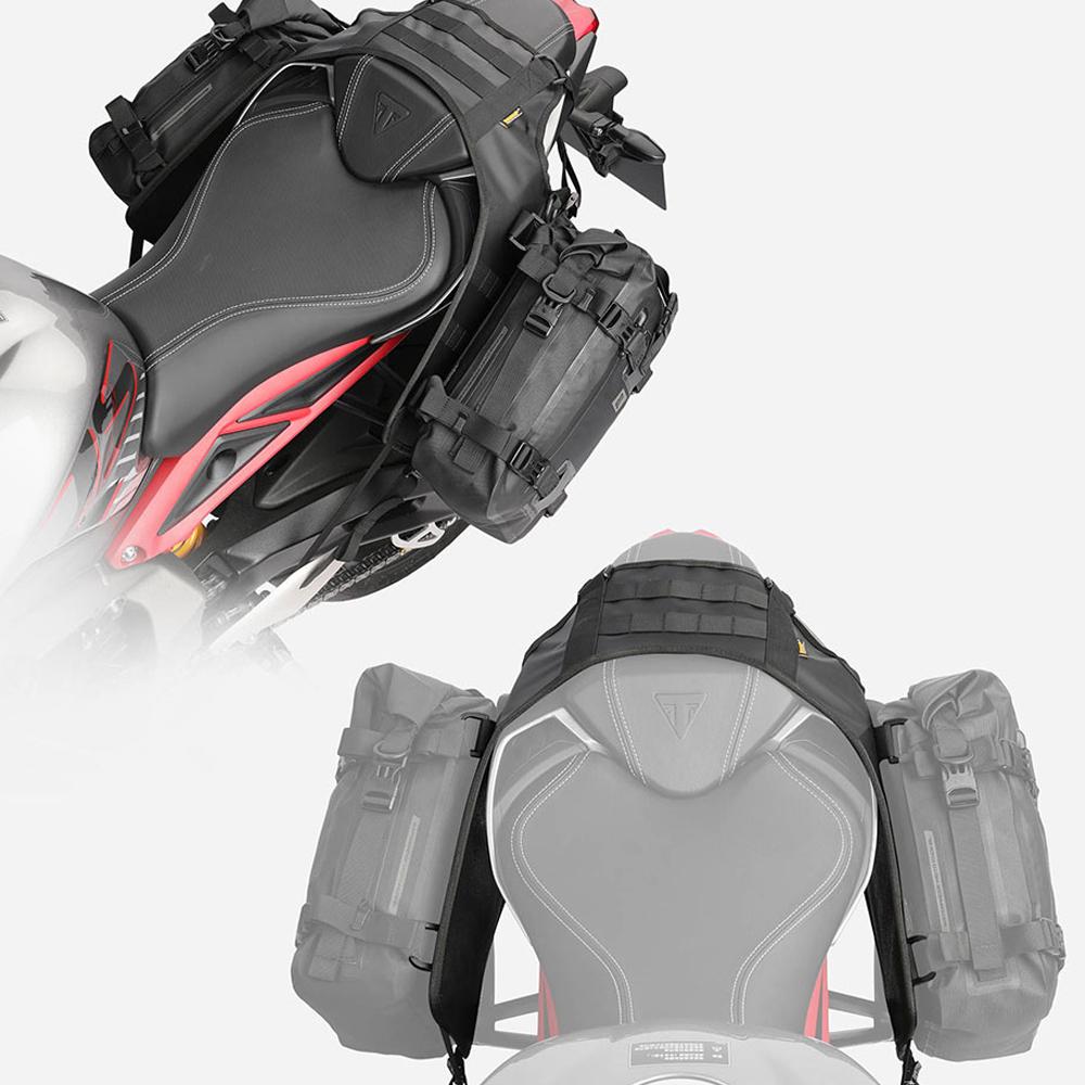 Motorcycle Rearseat Side Bag Base Portable Motor Accessory Universal Motorcross Rear Side Bag Base