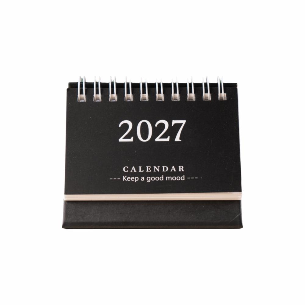 Mini Standing Calendar Coil Flip Calendar New 2027 Desk Calendar  Desk Planning