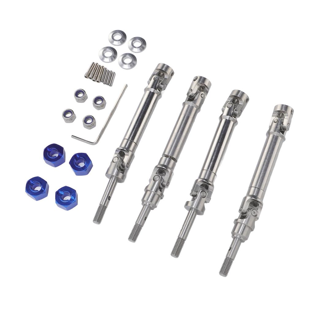 4PCS Front and Rear CVD Drive Shafts Stainless Steel RC Drive Shaft Set for Slash 4x4 for Stampede 1 10 RC Car Upgrade
