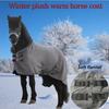 Horse Protective Blanket Winter Warm Anti Mosquito Flannel for Equestrian Riding Training Outdoor Horse Clothing Supplies
