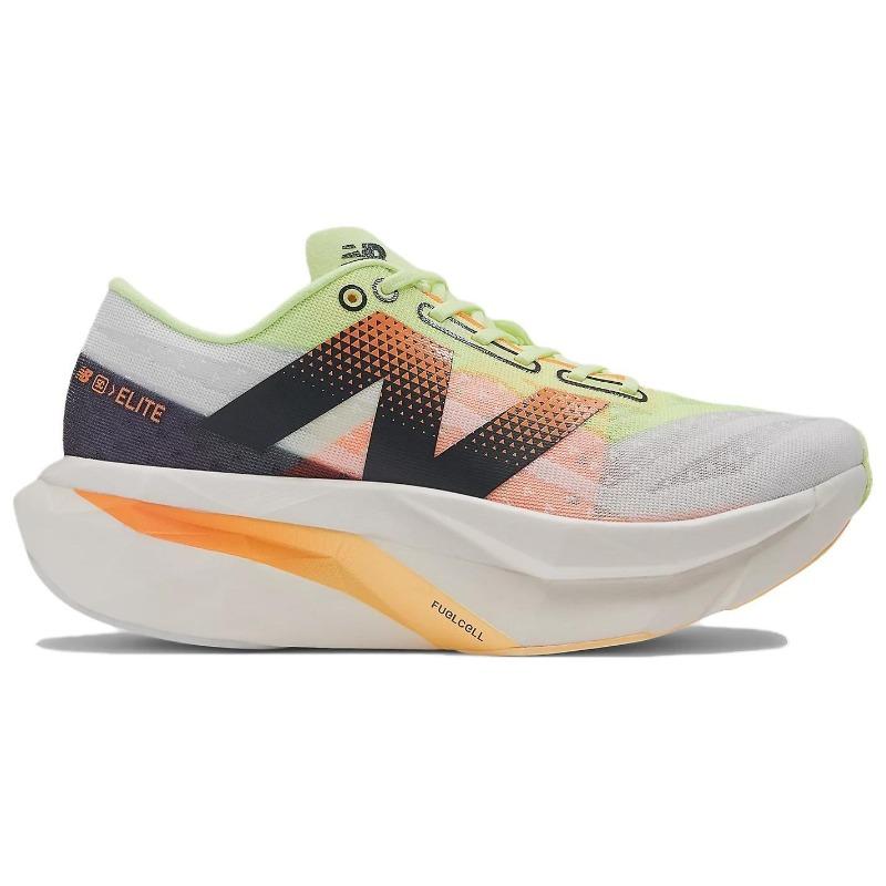 New Balance SuperComp Elite V4 Women Yellow White Low Top Racing Running Shoes WRCELLA4