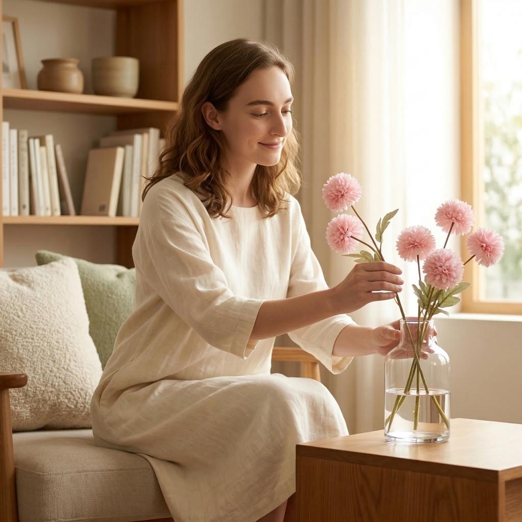 1PC Single Stem Artificial Flower Realistic  Faux Flower For Home Wedding Decor Fade Resistant Fake Flower For Indoor Outdoor Decor