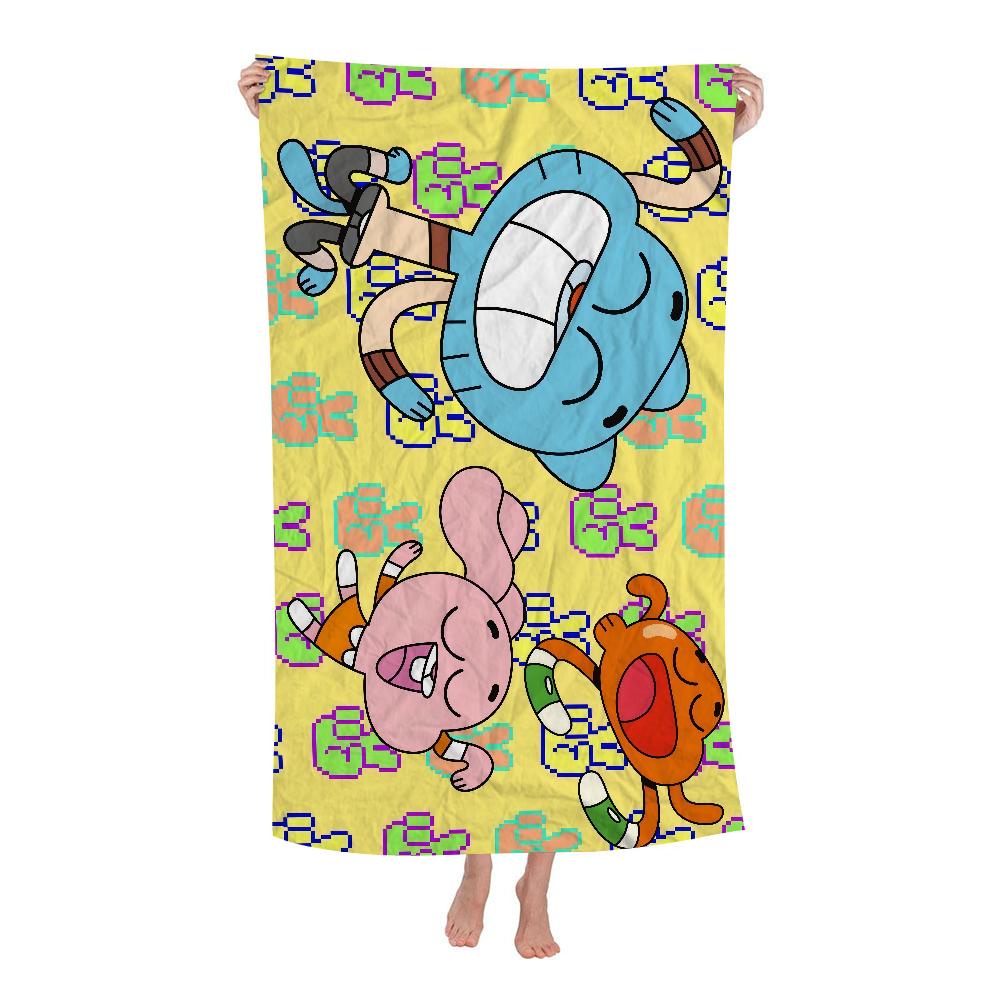 The-Amazing World G-Gumball Towel Microfiber Beach Towel Absorbent Quick Dry Soft Yoga Swimming Resort Mountain Climbing Towel