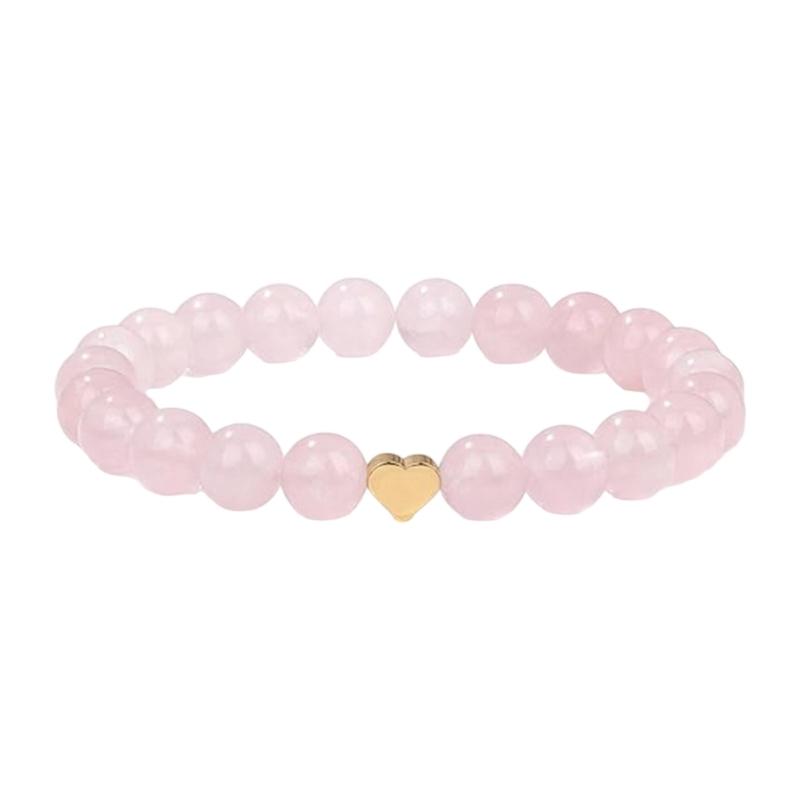 

Heart Shaped Elastic Crystal Stretch Bracelet Adjustable Unisex Jewelry For Daily Wear And Gifts