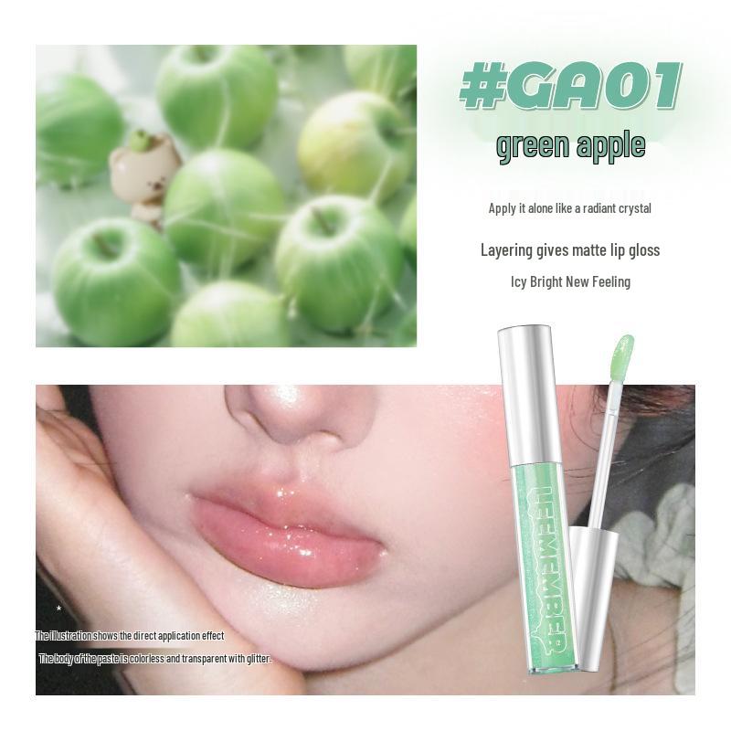 

LEEMEMBER Laimeng Water Essence Lip Gloss Matte Chocolate Jelly Lipstick.