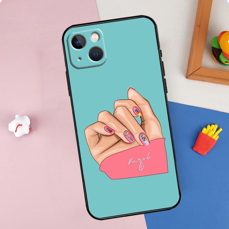 Singer Karol G Phone Case For iPhone 16 Pro Max 11 12 13 14 15 Pro Max Mini XR 16e 15 16 Plus Cover Shell