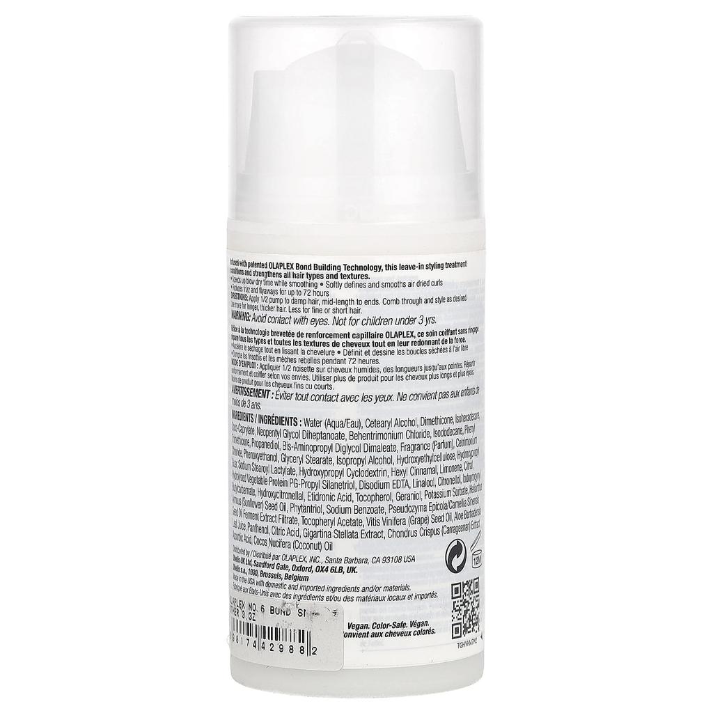 Olaplex Nein. 6 Bond Smoother®, Leave-In-Styling-Behandlung, 3,3 fl oz (100 ml)