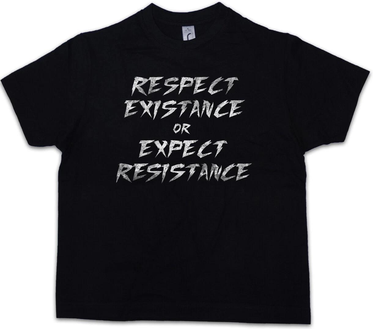 RESPECT EXISTENCE OR EXPECT RESISTANCE Kids Boys kids boys T-Shirt Vegan Revolution 100