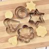 24pcs Cookie Moulds Stainless Steel DIY Biscuit Slicer Geometric Shapes Cookie Cutter Xmas Kitchen Baking Biscuit Mould