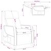 Massage Recliner Wine Red Fabric