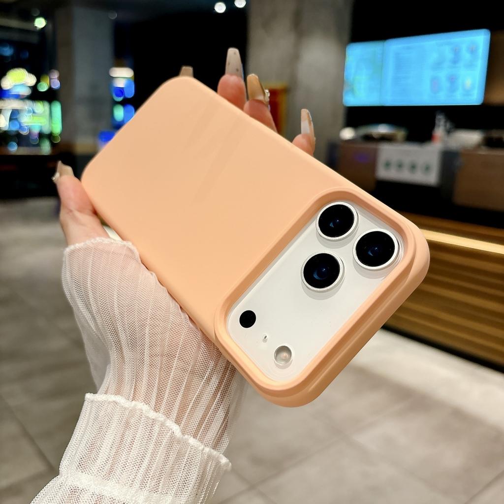 Official Liquid Silicone Fluorescence Candy Color Phone Case For iPhone 17 Air Pro Max Original Colorful Shockproof Bumper Cover