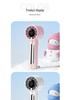 Handheld Turbo Fan: 100-Speed Stepless Adjustment with Digital Display for Portable Cooling