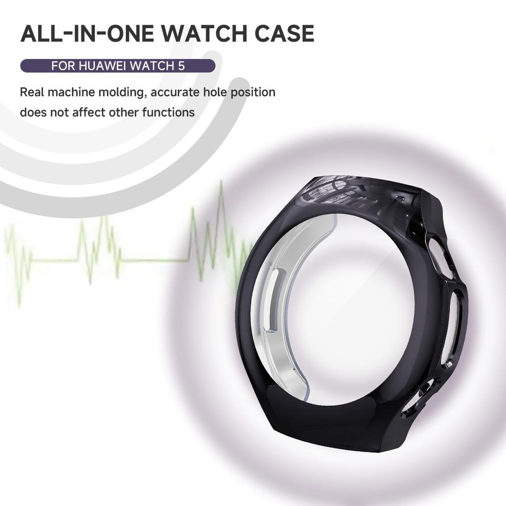 TPU Case For Huawei Watch 5 46mm 42mm Accessories All-Around Shockproof Protective Bumper Frame Shell for Huawei Watch5 46 Cover