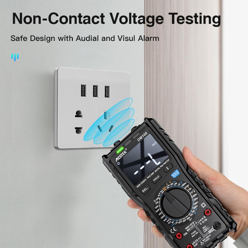 DM100C Digital Multimeter Have Spain and Poland Warehouse High Speed Smart Double Core T-rms NCV Temperature multimeters