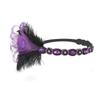 Headwear Feather Flapper Headband Rhinestone Party Headpiece Women Hairband  Carnival