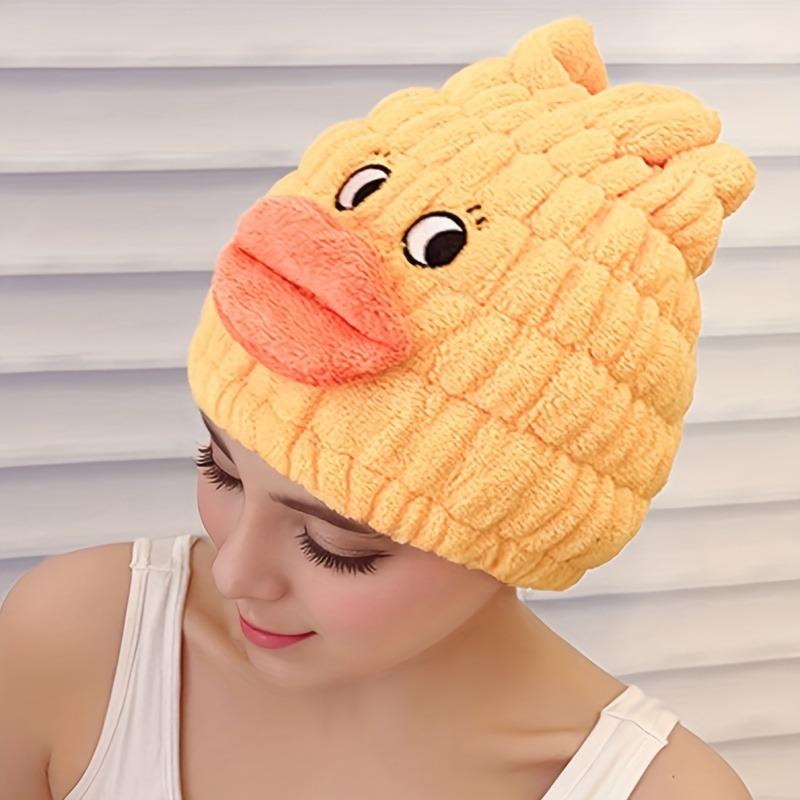 1Pc dry hair cap, new cute shower cap, head towel for women, no blow-drying hair towel, super water absorption and quick drying.