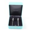 Great TIFFANY&Co. Pierce Double Long Link Pierce Silver 925 Women Used