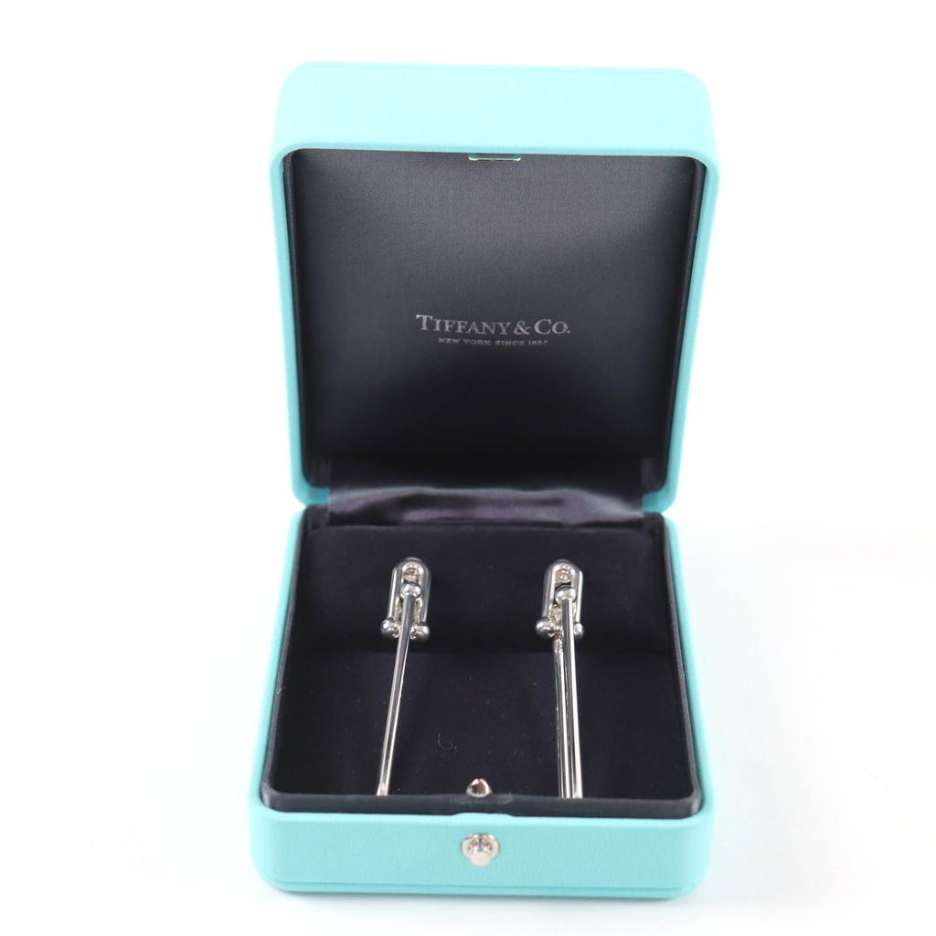 Great TIFFANY&Co. Pierce Double Long Link Pierce Silver 925 Women Used