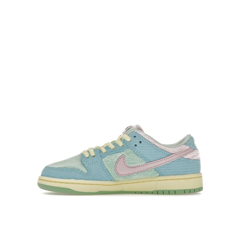 Verdy X Nike Dunk Low SB PS Visty Kids Sneakers Blue Blue-Gaze Light-Arctic-Pink FZ7195-400