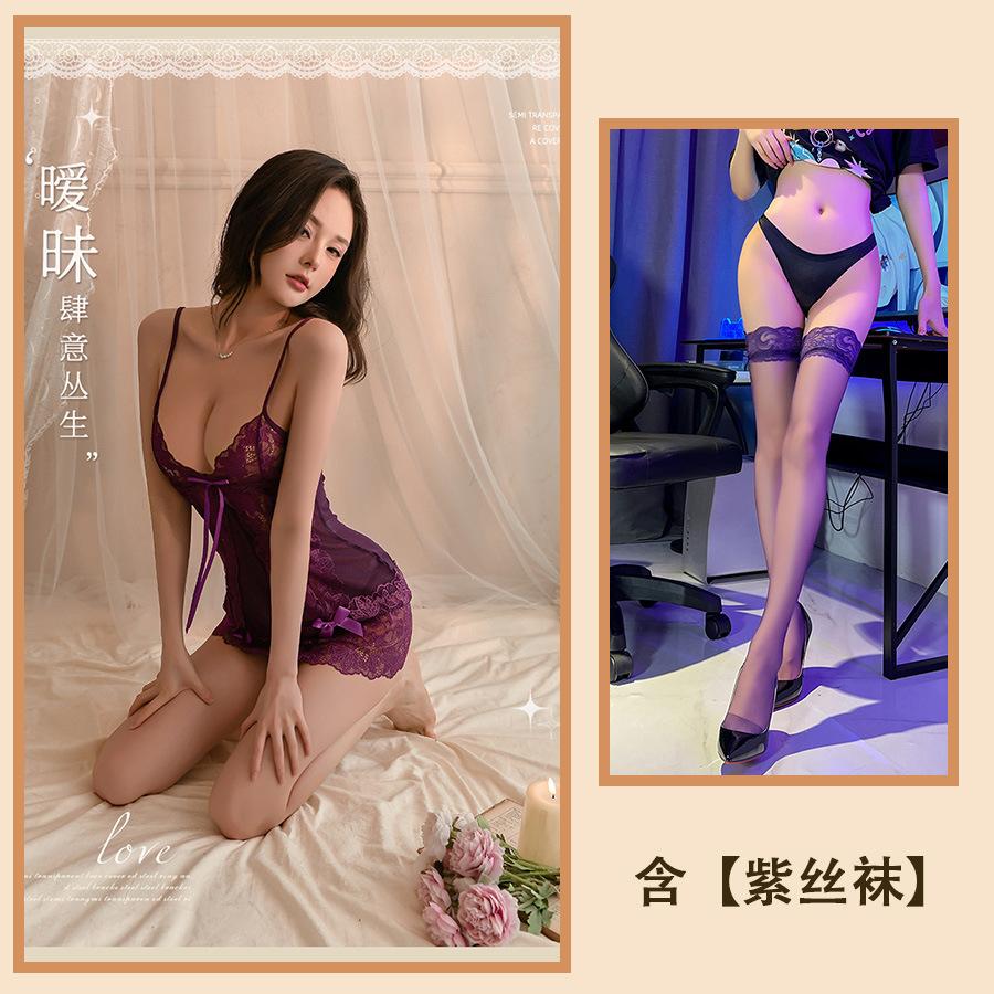 Sex Spodní prádlo Nové Pyžamo Ženská Svodnost Průhledná Krajka Vášeň Cosplay Uniforma Oblek