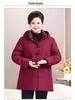 Extra Large Winter Cotton Padded Jacket for Plus Size Women - Warm Quilted Coat for Middle-Aged and Elderly
