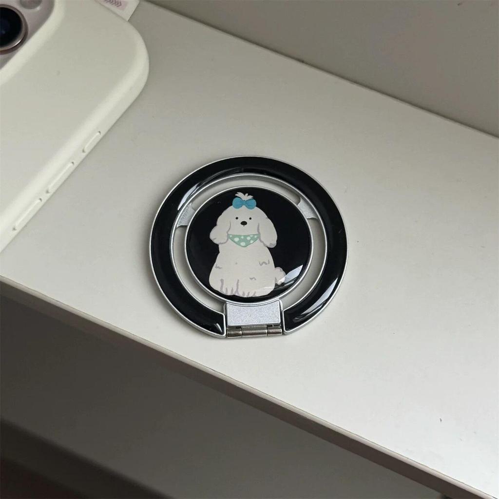 Cute Cartoon MagSafe-Compatible Foldable Phone Holder with Strong Magnetic Attraction