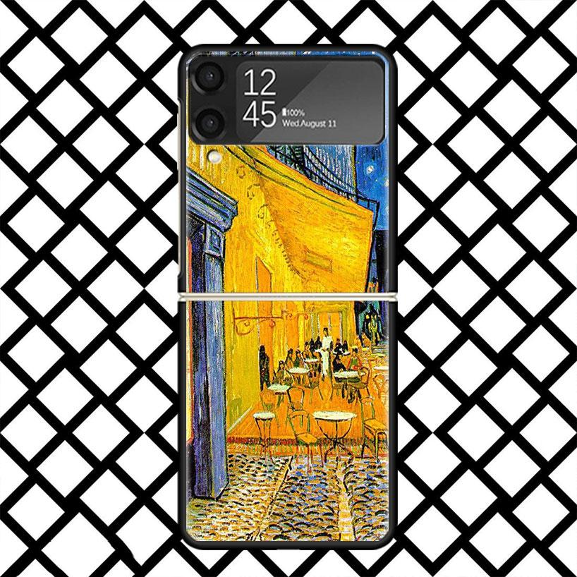 Van Gogh Oil Art Painting Phone Case For Samsung Z Flip 7 6 5 4 3 Galaxy ZFLIP7 ZFlip6 5G Flip5 Flip4 Flip3 5g Black Hard Cover