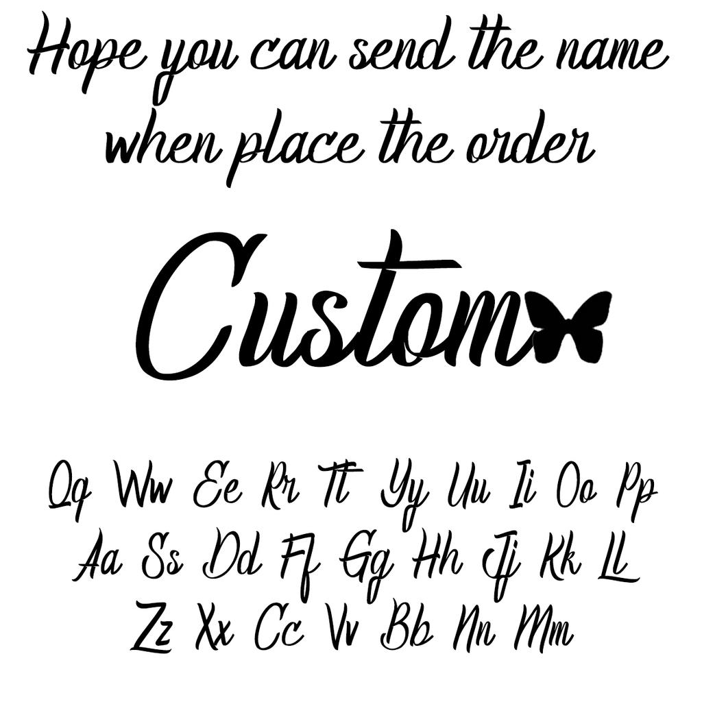 Atoztide Personalized Custom Name Necklaces for Women Stainless Steel Letter Star Heart Butterfly Pendant Choker Jewelry Gift