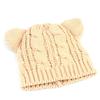 Universal Chemistry Bear Twist Knit Beige Beanie Bear Beanie