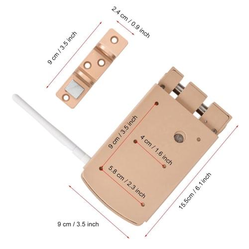 Estink Intelligent Door Lock, Anti-Theft Security System with 4 Remote Controllers for Home Apartment Warehouse Garage