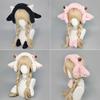 Sweet wind, cute little cashmere headband, earmuffs, warm ears in autumn and winter, earmuffs, horns, cold protection in winter, earmuffs