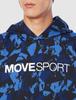 Sweatshirt Descente Full Zip Cover SHIELD Allover Pattern MVSP Windproof Heat Retention Stretch Sweat Absorbent Training BL XO [Move Sports] (both