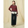 Binpolleidiseu Cotton Blend Striped Pullover Navy (Bf5251C01R)