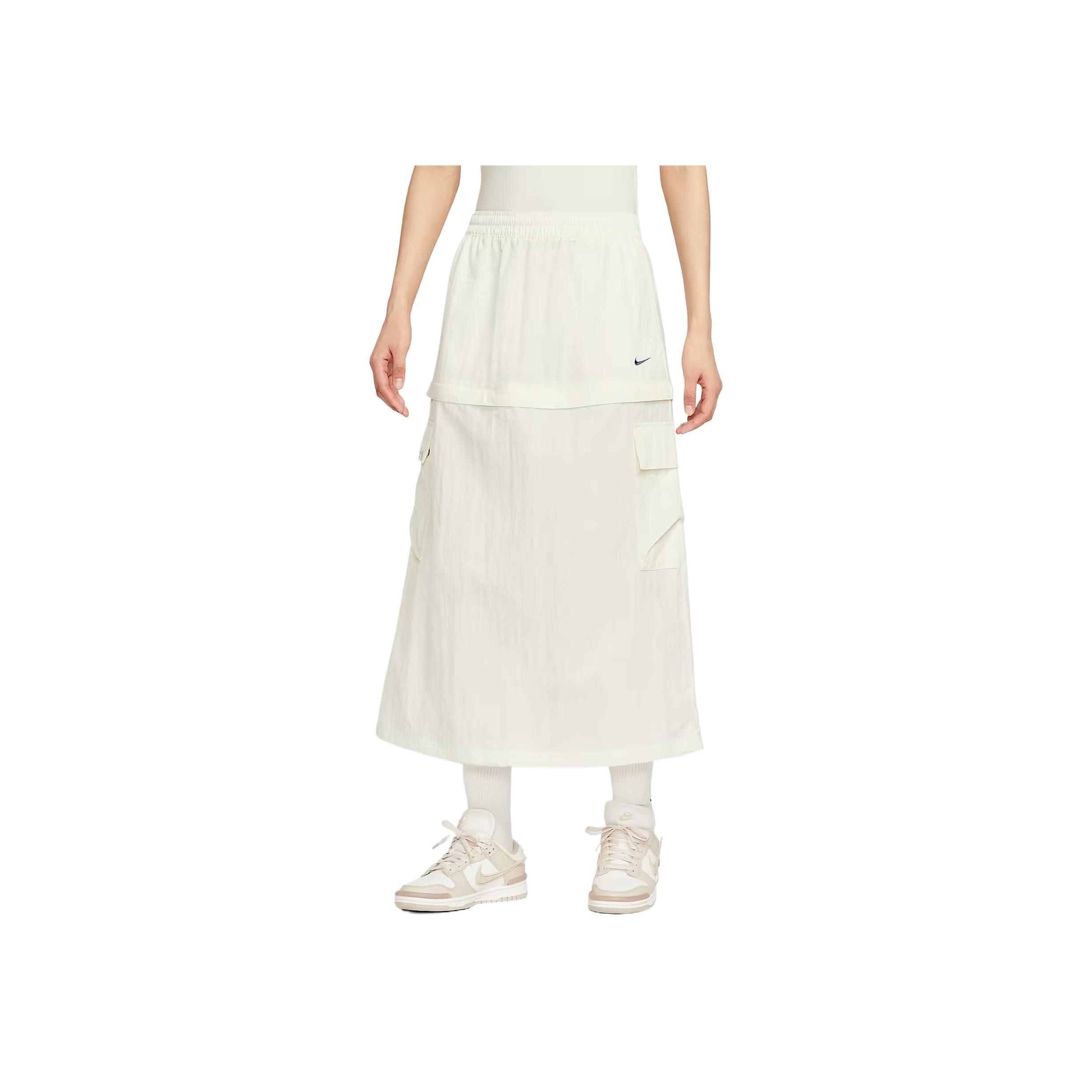 

Nike Sportswear Minimalist Fashion Versatile Trendy Casual Long Skirt Women skirts IH9275-047 XS