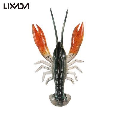 Lixada 8 cm / 14 g weicher Langusten-Garnelen-Hummerkrallen-Köder, künstlicher Köder, Schwimmköder