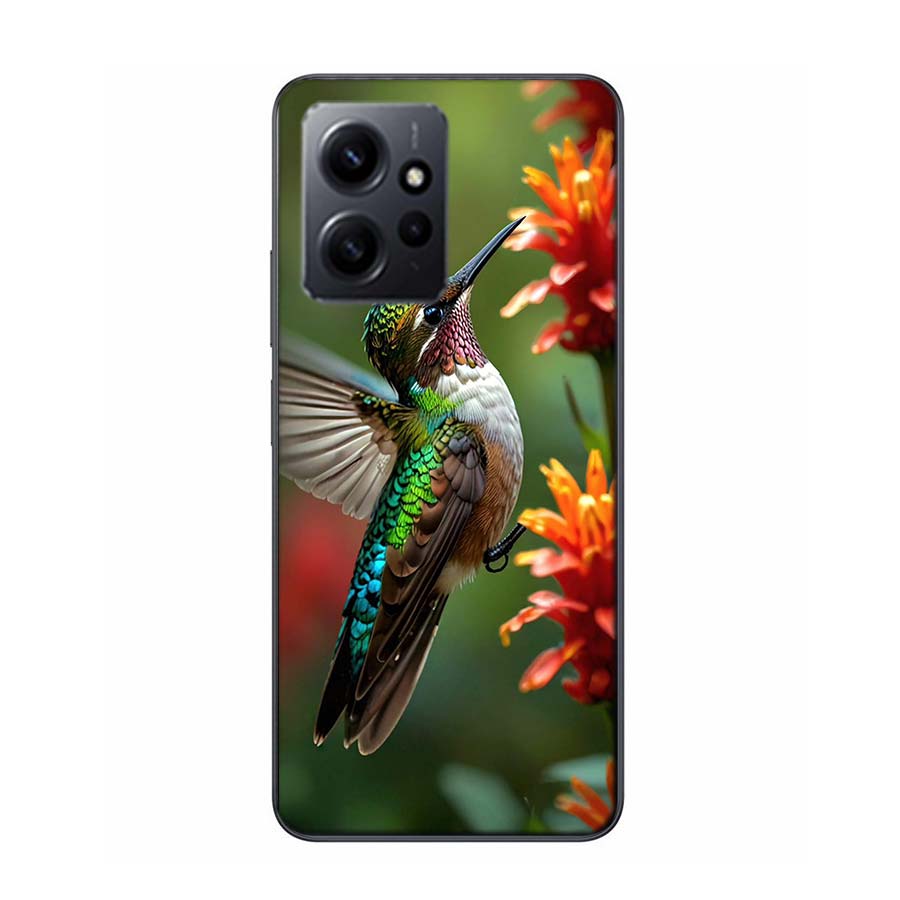 The Spirit of Hummingbirds Phone Case For Redmi 12 13C 12C 15C 9 10 10C Note 13 Pro Plus 14 15 Pro 9T 9C 9A TPU Soft Cover Clear