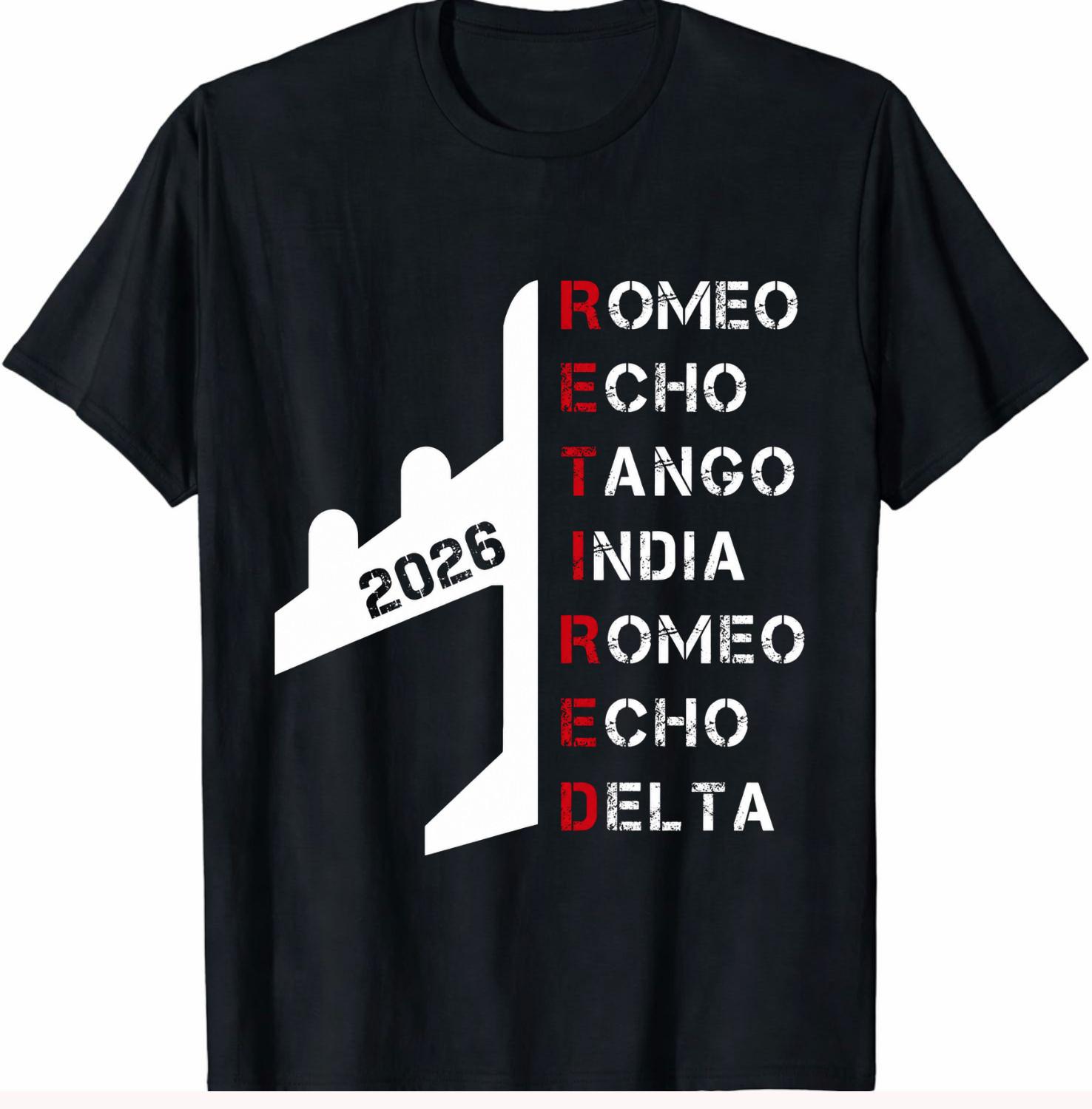 Retired Pilot 2026 Phonetic Alphabet Retirement Gift Unisex T-Shirt S разноцветный