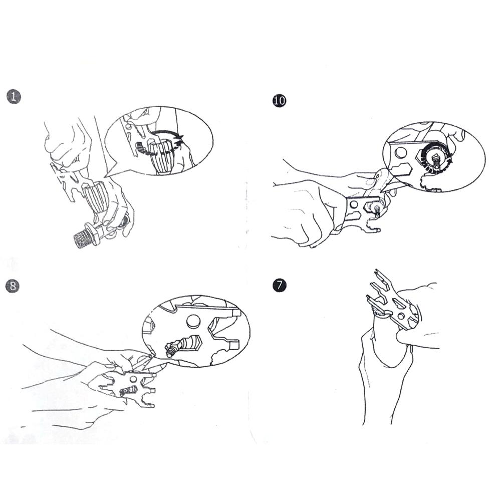 Wielofunkcyjne narzędzie do nurkowania ze stali nierdzewnej, zestaw kart kredytowych, sprzęt do nurkowania, narzędzie do regulacji