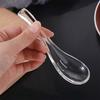 Transparent Crystal Glass Spoon Elegant Dessert Teaspoons Kitchen Accessories Serving Spoons  Bar