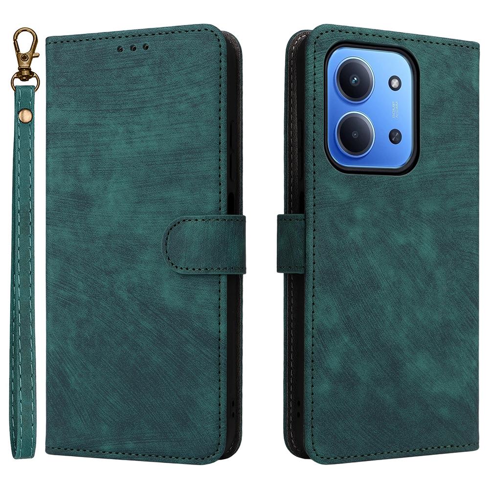 

Phone Case for Xiaomi Redmi 15C 4G (EU) (173mm)/15C 5G (EU) (173mm)/Poco C85 4G (173mm) Wallet RFID Blocking PU Leather Cover Stand with Strap