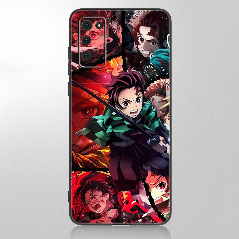 

Чехол аниме Demon Slayer Tanjiro для Samsung Galaxy A12 A02S A22 A32 A52 A72 A71 A51 A41 A31 A21 A11 A50 A70 A10 A20S, черный чехол Samsung A41