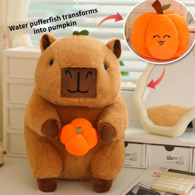 

Fruit Turned Animal Rabbit Capybara Plush Throw Pillow Girls Gift Birthday Capybara,25cm/9.84in