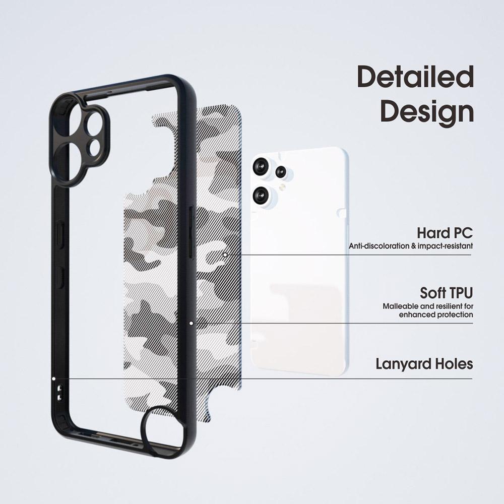 IBMRS For Nothing CMF Phone 2 Pro Case Soft TPU Frame Hard PC Back Anti-Fall Phone Cover