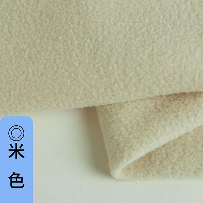Polarfleece Tykt Stoff Kort Plysj Korallfleece Dukkestoff DIY Håndlaget Søm Høst Vinter Kåpe Klær Sjal Fôrstoff