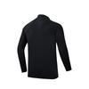 Anta Plain Stand Collar Long Sleeve T-Shirt Men Tops Black 952437401-4