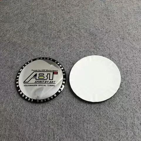4PCS 65mm automobile hub center cover sticker is suitable for Audi ABT A3A4A5Q2 Q7 RSTT hub aluminum alloy modification sticker.